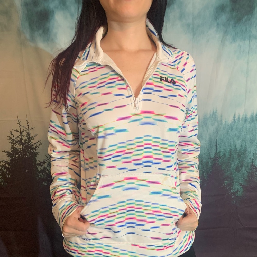 Fila multi color sport zip up